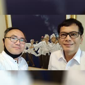 Gambar untuk With the Minister of Tourism and Creative Economy of the Republic of Indonesia during Jokowi's 2nd period in his office, Wishnutama Kusubandio