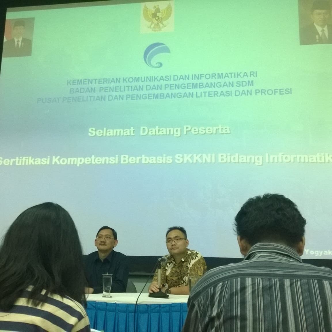 Gambar untuk Being a speaker at the competency certification event based on SKKNI in Informatics