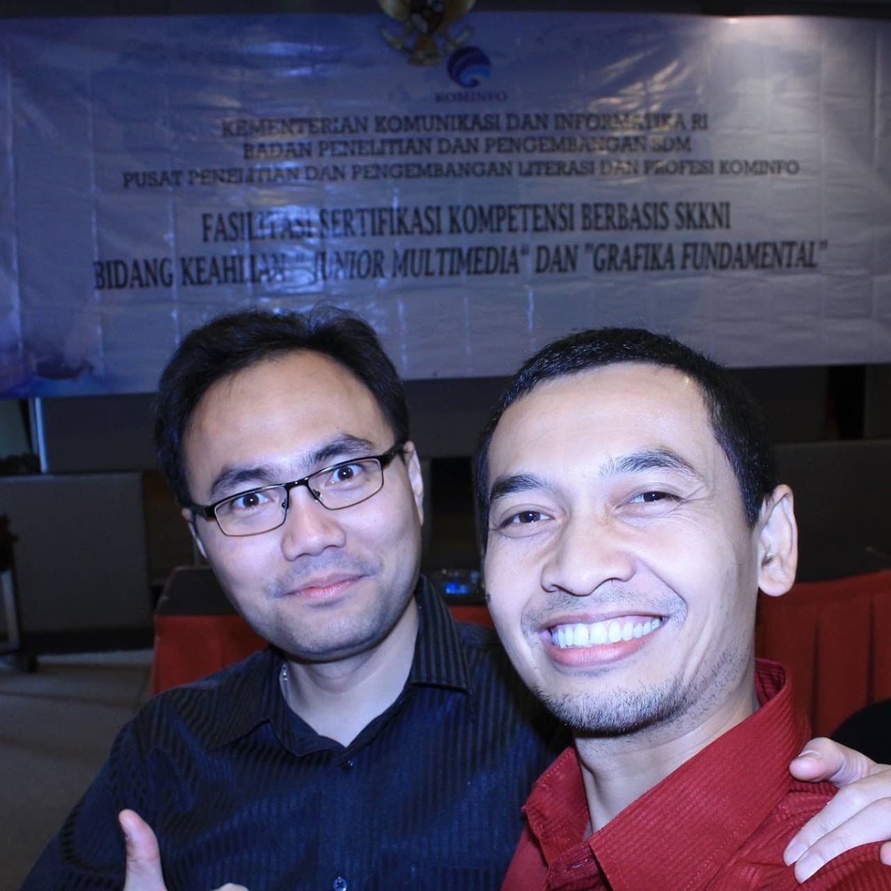 Gambar untuk With multimedia expert and ADGI Malang Saiful Yahya at the Ministry of Communication and Information event