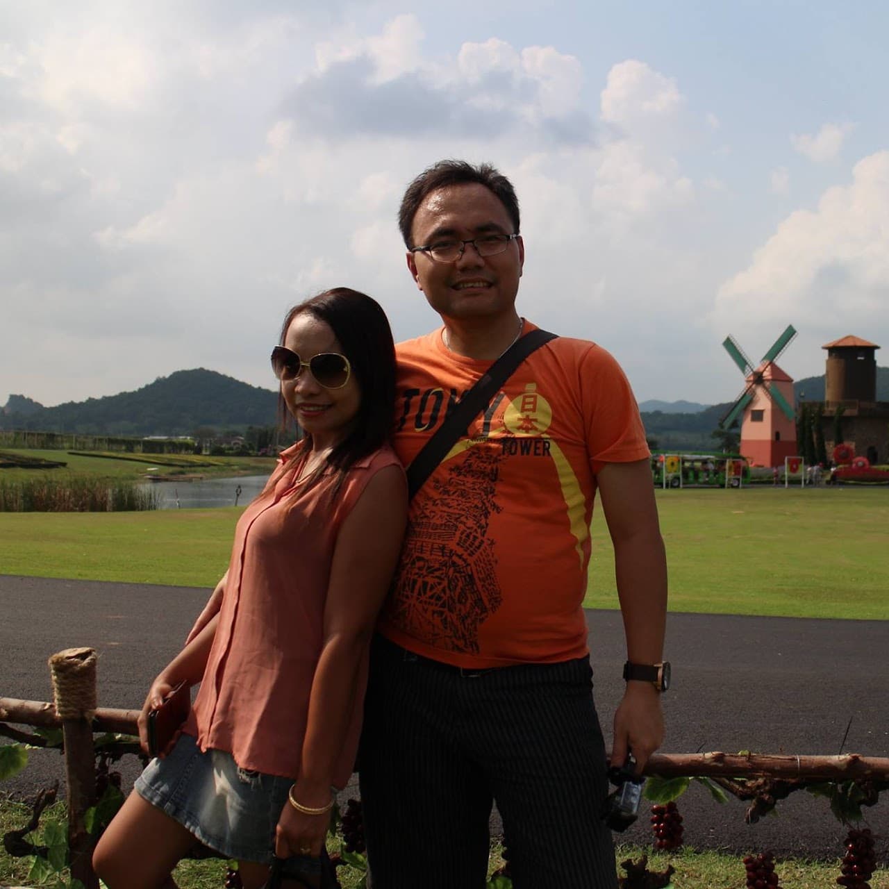 Gambar untuk Photo with my Beloved Wife at Silverlake Vineyard, Pattaya, Thailand